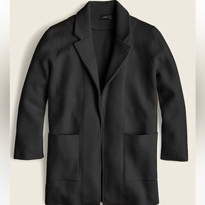 J. Crew Sophie Black Open Front Blazer pockets small